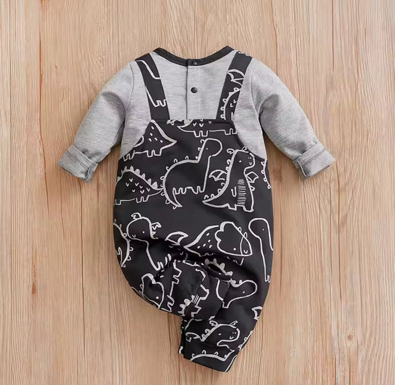 fashionable spring and autumn newborn long sleeved jumpsuit 1552541 - TUZZUT Qatar Online Shopping