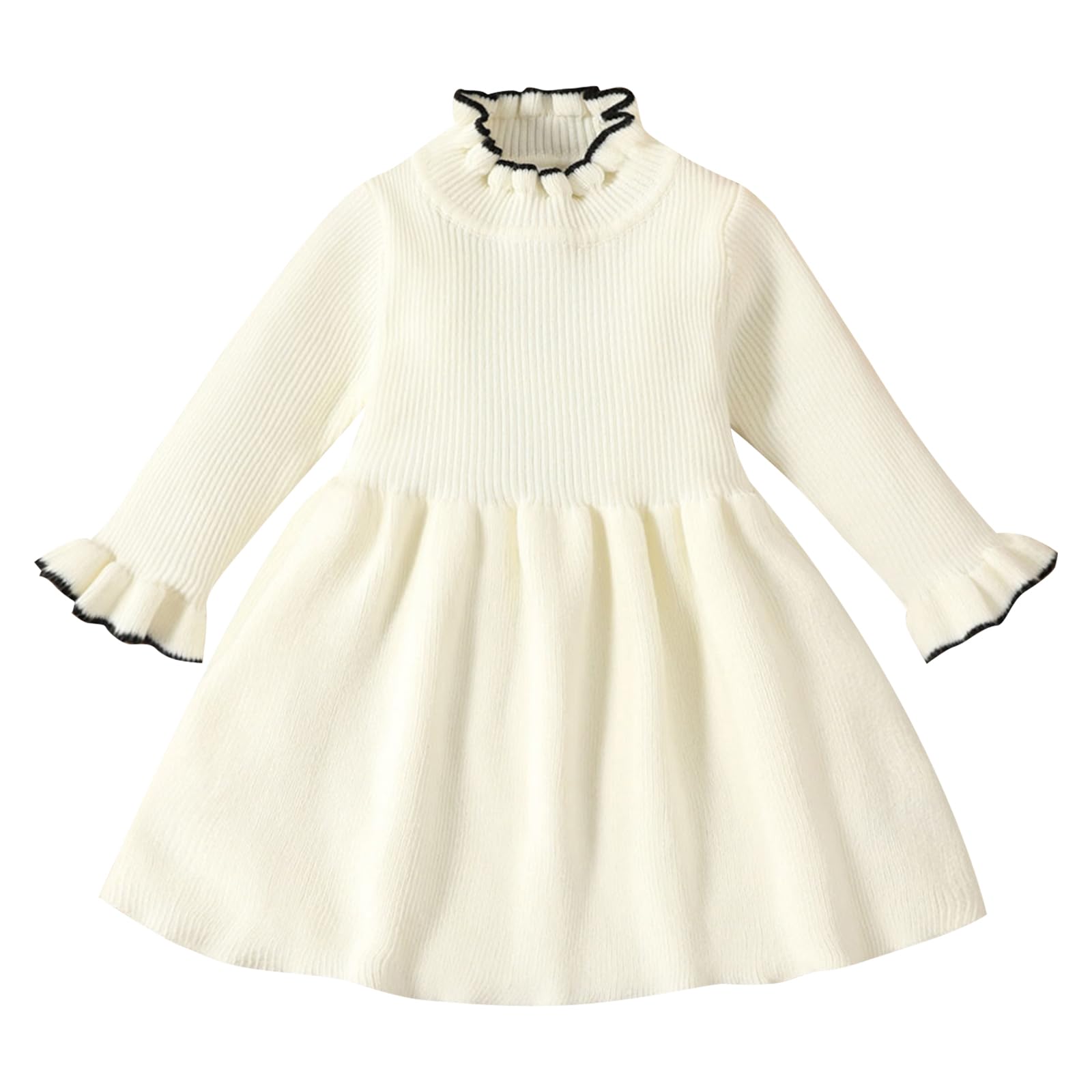 Baby Girl Knitted Long Sleeve Dress 17430639 Baby Girl Knitted Long Sleeve Dress 17430639