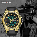 Sanda Digital Watch Men g Style, Military Sports Watches, Dual Display -06 - Tuzzut.com Qatar Online Shopping