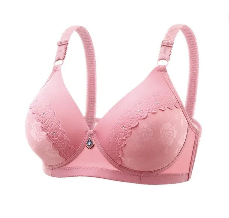 Solid Color Bras for Women Plus Size Underwear Sexy Large Size Intimate Push Up Bra for Middle Aged Underwear X4429295