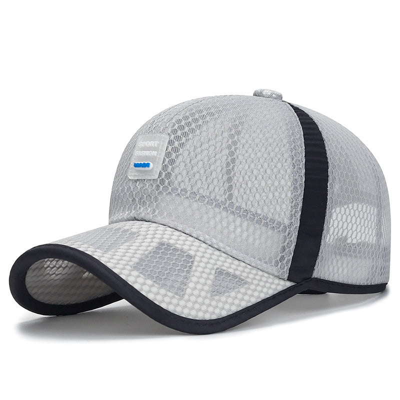 Unisex Breathable Snapback Hat Full Mesh Baseball Cap Quick Dry Running hat Lightweight Cooling Water Sports Hat S4608981