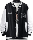 Baseball Jackets Letter Print Men's Streetwear Tops Patchwork Style   S4784006 - TUZZUT Qatar Online Shopping