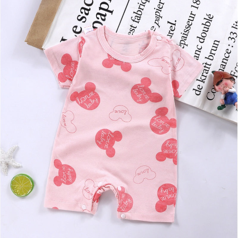 Baby Round Neck Short Sleeve Casual Jumpsuit 1589184 - TUZZUT Qatar Online Shopping