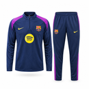 Size - M Barcelona Navy Blue and Purple Men's Training Tracksuit Set  MF 1901