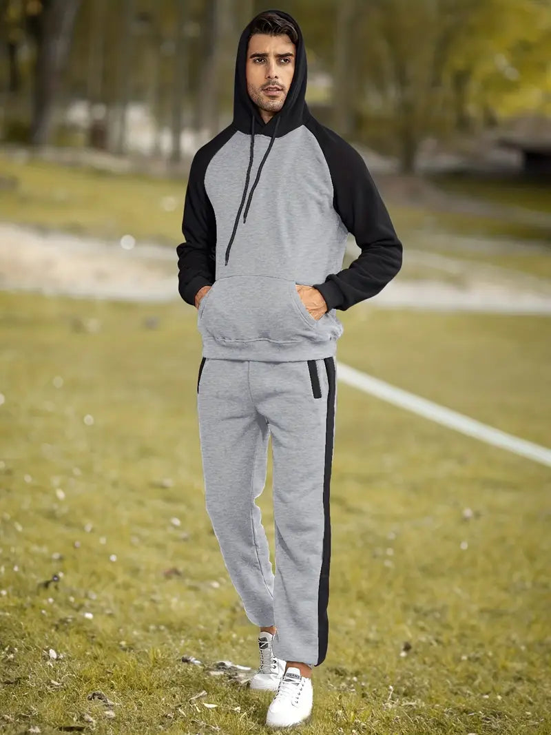 Men's Athletic Casual Sweatsuit Set TZ1200 - TUZZUT Qatar Online Shopping