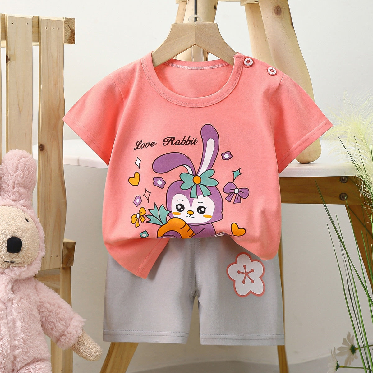 2PCs Girls Pajama Sets 436276 - (9-12 M) 2PCs Girls Pajama Sets 436276 - (9-12 M)