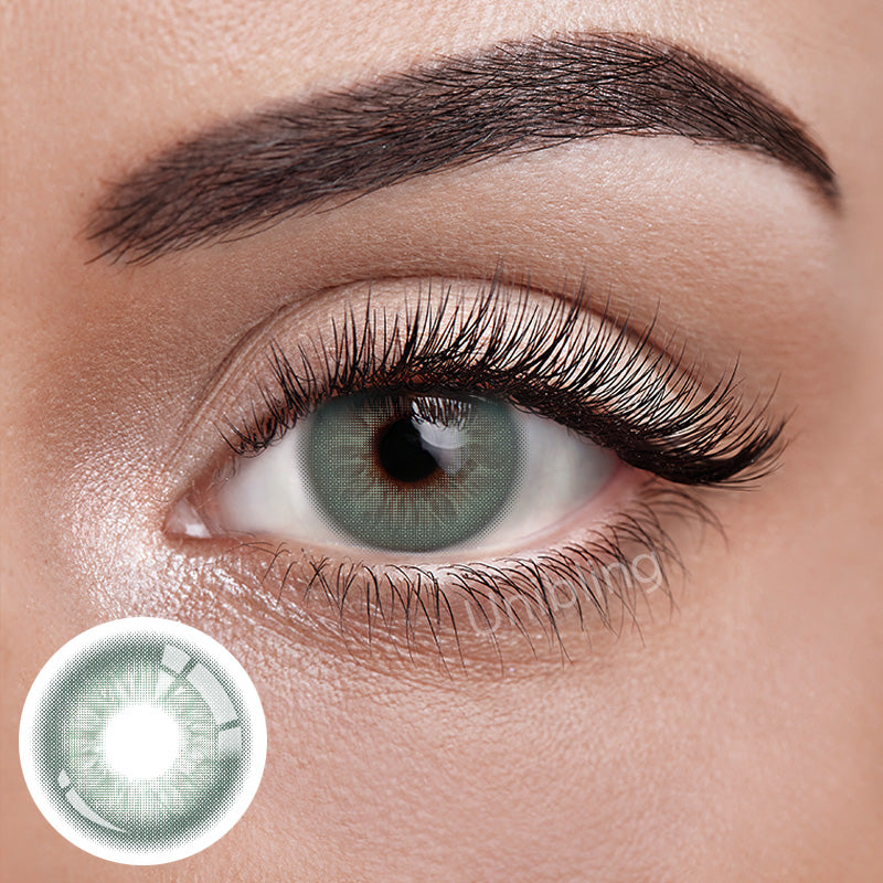 Unibling Glacier Green Contact Lenses for Eyes (1 Pair)