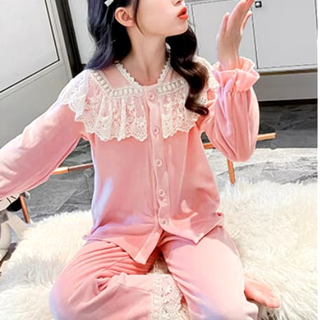 2 Pcs Girls Pajama Sets 495253 - ( 3-4 Y )