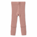 Girls’ Dusty Rose Ribbed Leggings 6092005596 – M