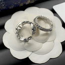 Five Star Diamond Silver Ring Set FR0366