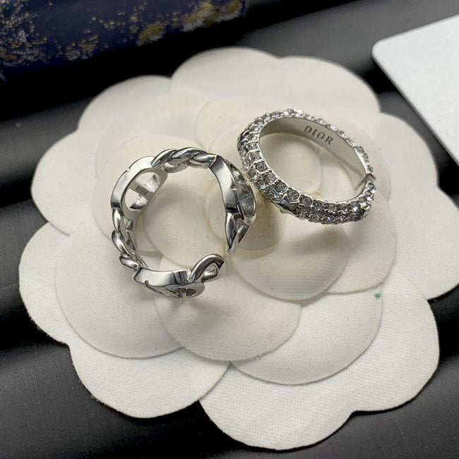 Five Star Diamond Silver Ring Set FR0366