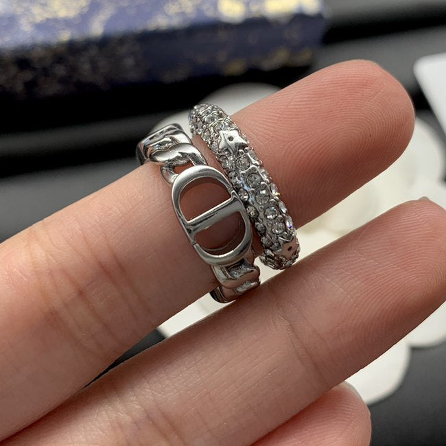 Five Star Diamond Silver Ring Set FR0366