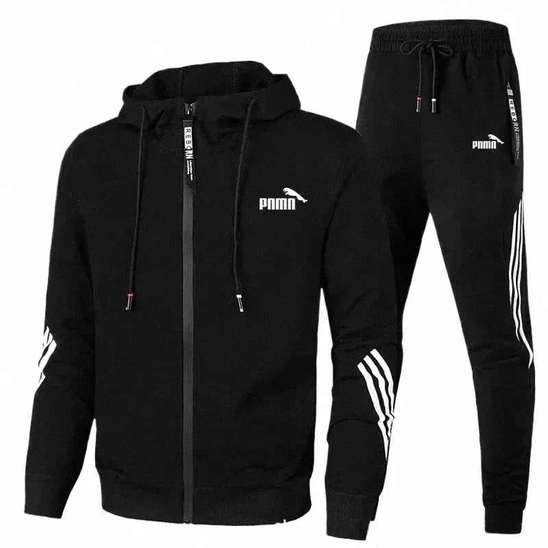 Men's Autumn Casual Hooded Sports Suit 132037