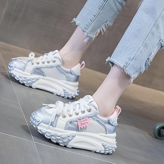 Thick Soled Athletic Casual Shoes YSG2622 Thick Soled Athletic Casual Shoes YSG2622
