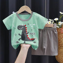 Baby Cartoon T Shirt + Shorts Set 2pcs  Sets   1563113 - TUZZUT Qatar Online Shopping