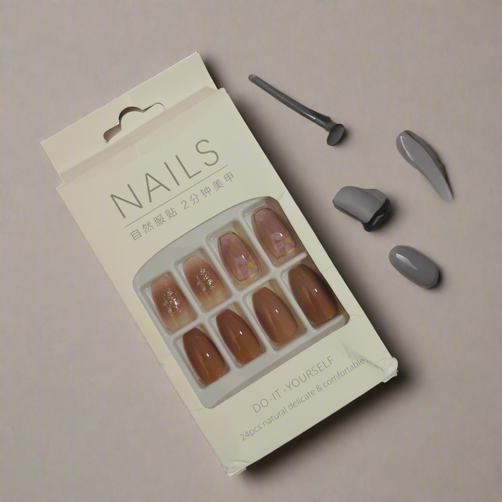 24pcs Natural Delicate & Comfortable Removable Fake Nails 474152 24pcs Natural Delicate & Comfortable Removable Fake Nails 474152