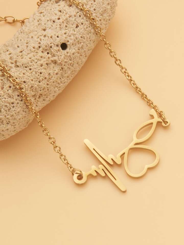 Heart Clavicle Necklace Chain For Women X363592