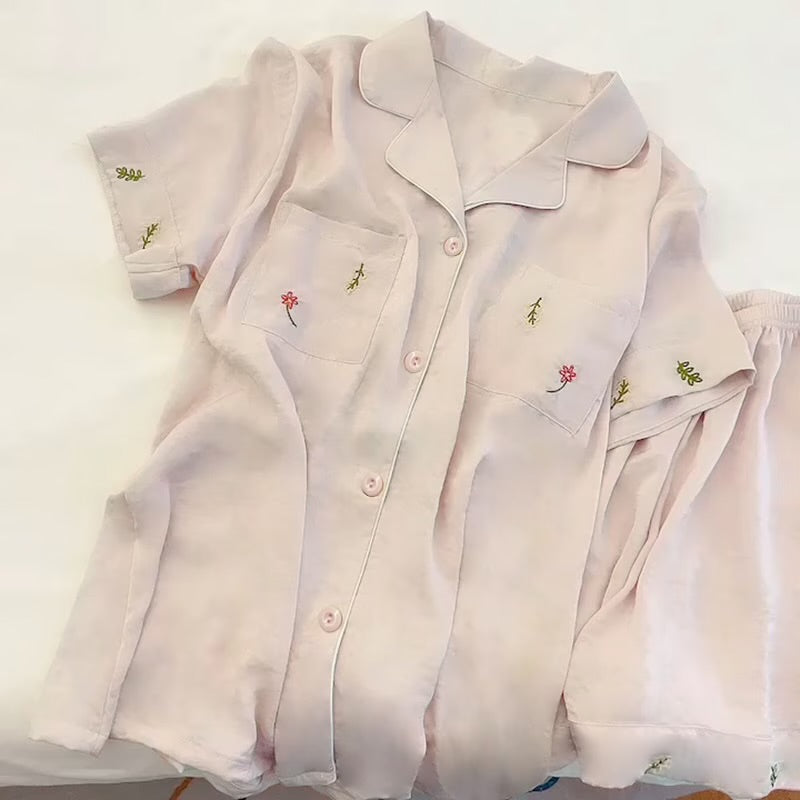 2 Pcs Women 's Short Sleeve Sleep Set 386542 2 Pcs Women 's Short Sleeve Sleep Set 386542