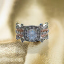 High Quality Crystal Silver Color Wedding Rings For Women X158556 (Size9