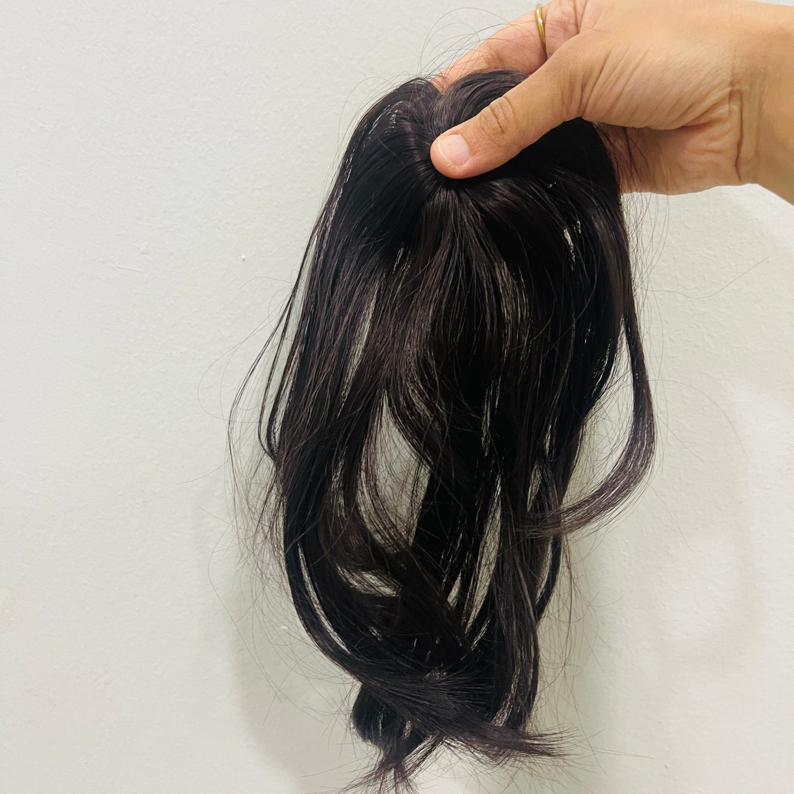 Replacement Fake Bangs 3D Air Bangs Synthetic with Toupee Top Hair -FSLH-4# Replacement Fake Bangs 3D Air Bangs Synthetic with Toupee Top Hair -FSLH-4#