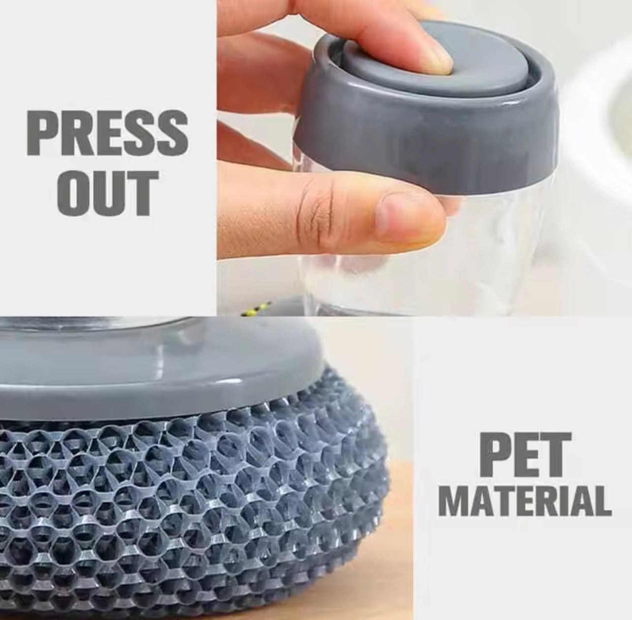 1pc Portable Kitchen Soap Dispensing Dishwashing Tool Brush S4103991 1pc Portable Kitchen Soap Dispensing Dishwashing Tool Brush S4103991