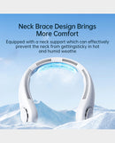 JisuLife Life3 Neck Fan - Wearable Hands - Free Bladesless Personal Fan - Black - TUZZUT Qatar Online Shopping