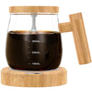 Elegant Self-Stirring Glass Mug with 400ml Capacity Heater - (OBS-JB01) - TUZZUT Qatar Online Shopping