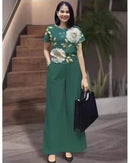 Two Piece Printed Shorts Set, Loose Long Trousers, Short Sleeve, Summer Fashion   B-266241 - TUZZUT Qatar Online Shopping