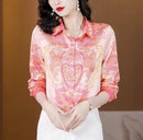 Women's Silk Satin Shirt Ladies Tops   S4871500 - TUZZUT Qatar Online Shopping