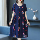 Women's Short Sleeve Smock Dress 2XL 421227 - TUZZUT Qatar Online Shopping