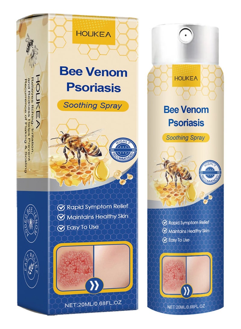 20ml Bee Venom Care Spray Psoriasis Soothing Spray Anti-itch Eczema Skin Ointment Beauty