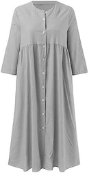 Women Fashion Casual Summer Linen Shirt   B72561 - TUZZUT Qatar Online Shopping