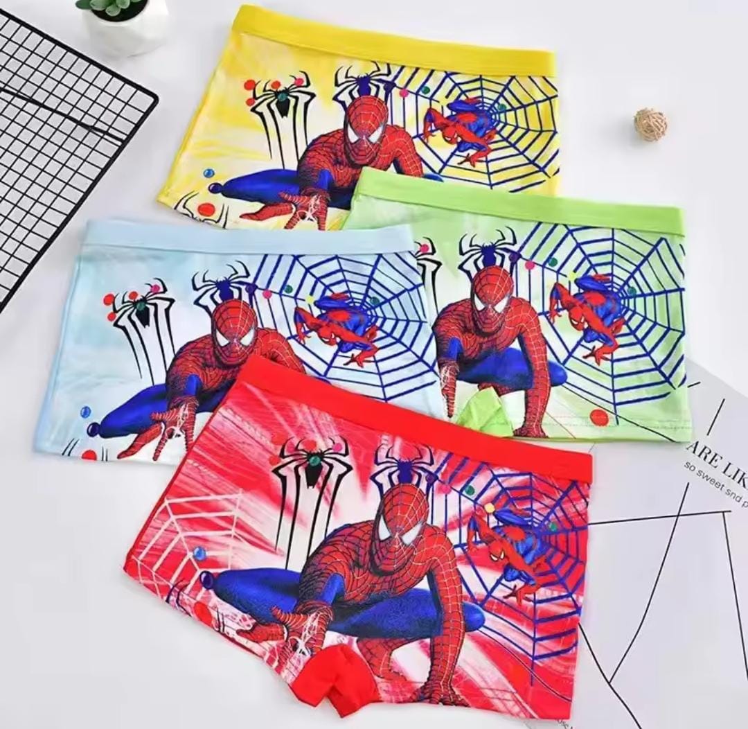 4pcs/Lot Cartoon Spider Boys Children's Panties 1604949 4pcs/Lot Cartoon Spider Boys Children's Panties 1604949