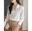 Women Long Sleeve Button-Up Fashion Shirt   S4931171 - TUZZUT Qatar Online Shopping