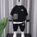 Children Stripe Sweater Pullover Top and Pant 2 Pieces Set   1533013 - TUZZUT Qatar Online Shopping