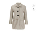 Women Pea Coat Jackets Long Sleeve B-218819 L