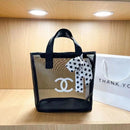 Top Classic Portable Tote Bag Female Large Capacity Shoulder Mesh Handbag   S3978652 - TUZZUT Qatar Online Shopping