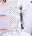 Boys Outfit Stylish Short Sleeve Polo Shirt Casual Wear 1551967-1551973 - TUZZUT Qatar Online Shopping