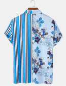Hawaiian Vintage Luxury Man Shirt Harajuku Print Flower Short Sleeve Shirt Summer Men's Holiday Beach Lapel Dress Body Clothing 3XL S2349365 - Tuzzut.com Qatar Online Shopping