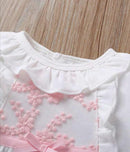 Newborn Baby Girls Button One Piece Long Sleeve Jumpsuit   578414 - TUZZUT Qatar Online Shopping