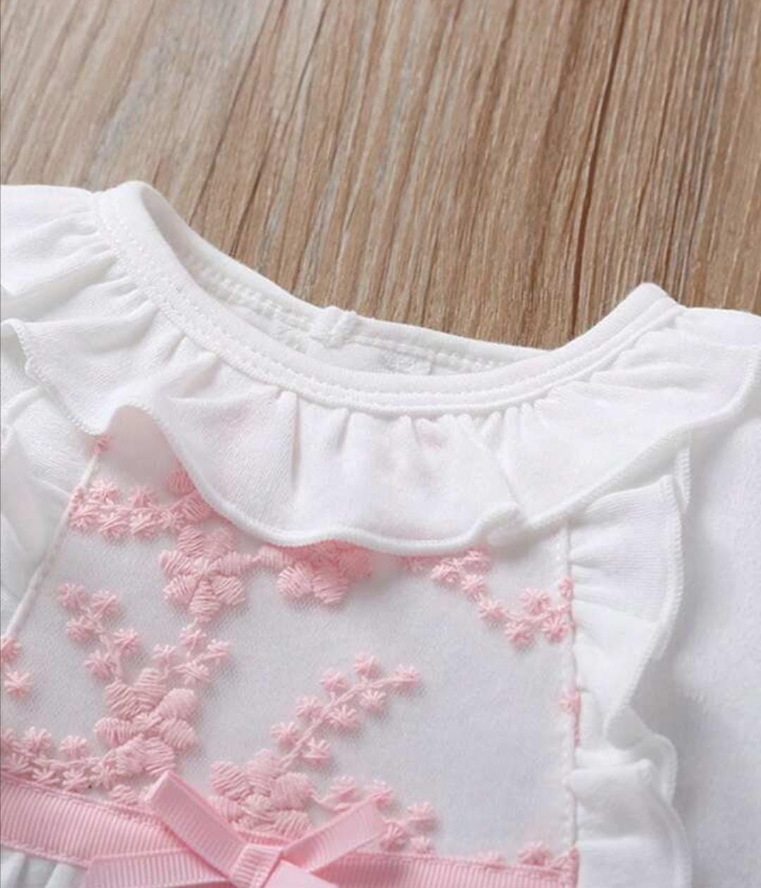 Newborn Baby Girls Button One Piece Long Sleeve Jumpsuit 578414 Newborn Baby Girls Button One Piece Long Sleeve Jumpsuit 578414