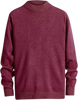 Men's High Collar Knitted Sweater B-309802 Men's High Collar Knitted Sweater B-309802