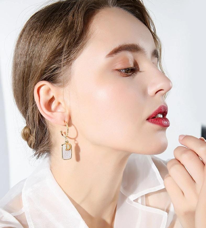 Hoop D Earrings HE10 Hoop D Earrings HE10