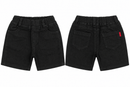 Toddler Black Elastic Waist Denim-Style Shorts S1437739 - Size 90 cm