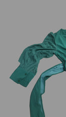 Modigirl Elegant Solid Color Pleated Waist Evening Dress 140928 - TUZZUT Qatar Online Shopping