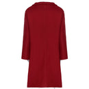 Womens Elegant Lapel Collar Single-Breasted Overcoat 75234 - TUZZUT Qatar Online Shopping