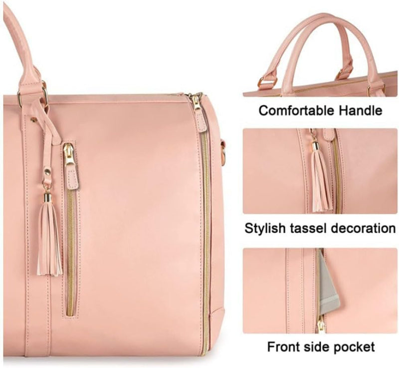 Large PU Leather Duffle Bag for Travel WZ2951605 - TUZZUT Qatar Online Shopping