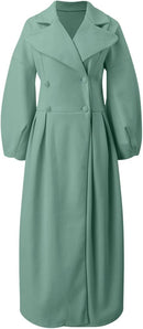 Women Double-Breasted Windbreaker Coat     B-217410 - TUZZUT Qatar Online Shopping