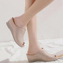 Slipper for Women Fashion Fish Mouth Open Toe Hollow Slip-on Platform Slippers Casual Outdoor Ladies Shoes   B730485 - TUZZUT Qatar Online Shopping