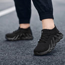 Spring and Autumn Boys and Girls' Middle School Elderly Children's Breathable Flyknit Mesh Soft Sole Outdoor Sports Shoe 32 - Tuzzut.com Qatar Online Shopping